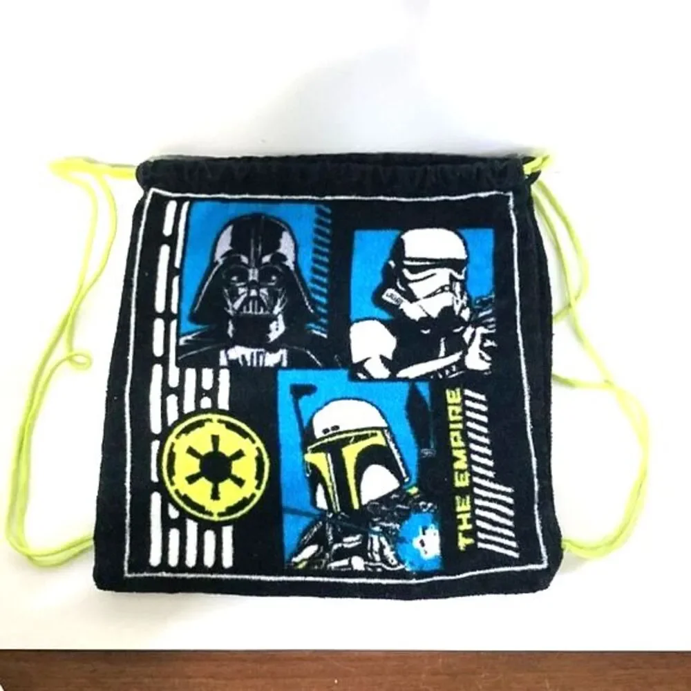 STAR WARS Disney Beach Tote Bag with Drawstrings 13 x 13 inches